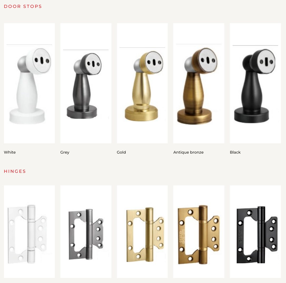 HOMM Door Stops & Hinges